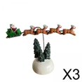 thumbnail image 1 of 3x Multicolor Away Flying Sleigh dibujos dibujos animado National Lampoon Vacation Village Coleccionable para adornos Hogar Dormitorio de escritorio Soledad Figura de trineo de Navidad, 1 of 9