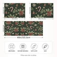 thumbnail image 2 of Yayeee Pillowcase Standard Size Set of 2 Satin Wrinkle Resistant Pillow Case, Green Christmas Holly, 2 of 8