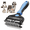 Blue, variant on LHYXU 3-in-1 Professional Pet Grooming Brush for Dogs & Cats – Dematting Comb, Undercoat Rake & Deshedding Tool for Long & Short Hair, Heavy Shedding & Matted Fur (Orange)