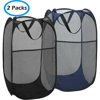 IKEA Fyllen Collapsible Pop-Up Mesh Round Spiral Laundry Basket Hamper /  Plush Stuffed Animal Toy Storage. (BLUE) for Sale in Covina, CA - OfferUp