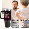 thumbnail image 2 of Gifts For Dad From Daughter, Son, Wife - Christmas, Father''s Day, Valentines Day, Birthday Gifts For Dad, Father Gifts, Papa Gifts - 40 oz Stainless Steel Tumbler with Handle and Straw, 2 of 5