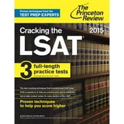 Cracking the LSAT with 3 Practice Tests, 2015 Edition (Graduate School Test Preparation) [Paperback - Used]