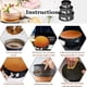 thumbnail image 5 of Juego de moldes para pasteles redondos, juego de moldes desmontables, 3 piezas, moldes para pasteles de 4"/ 7" /9", revestimiento antiadherente, acero al carbono, fondo plano extraíble, 5 of 5