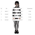 thumbnail image 3 of GiLiling Halloween 3D-Printed Girls Glow Skeleton Charactertume Kids Bone Jumpsuit Kids Glow in the Dark Skeleton Charactertume Halloween Character Dress Up (Black, 7-8 Years), 3 of 9