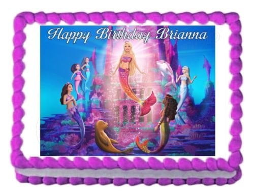 Barbie A Mermaid's Tale Edible Cake Topper Image - 1/4 Sheet - ABPID52203