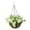 white, variant on Hanging Artificial Daisy Flowers Basket Fake Hanging Plant for Garden Porch violet