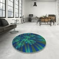thumbnail image 3 of Ahgly Company Indoor Rectangle Patterned Jade Green Area Rugs, 2' x 5', 3 of 6