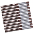 thumbnail image 2 of 10 Uds. Escariador manual 6 flautas rectas sistema americano 9SiCr herramientas de Hardware 3/8 pulgadas marrón rojo, 2 of 8