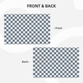 thumbnail image 3 of Placemats Set Of 4 / 6, Gray White Square Plaid Placemats For Dining Table Indoor/Outdoors Heat Resistant Washable Placemats 18" X 12", 3 of 8