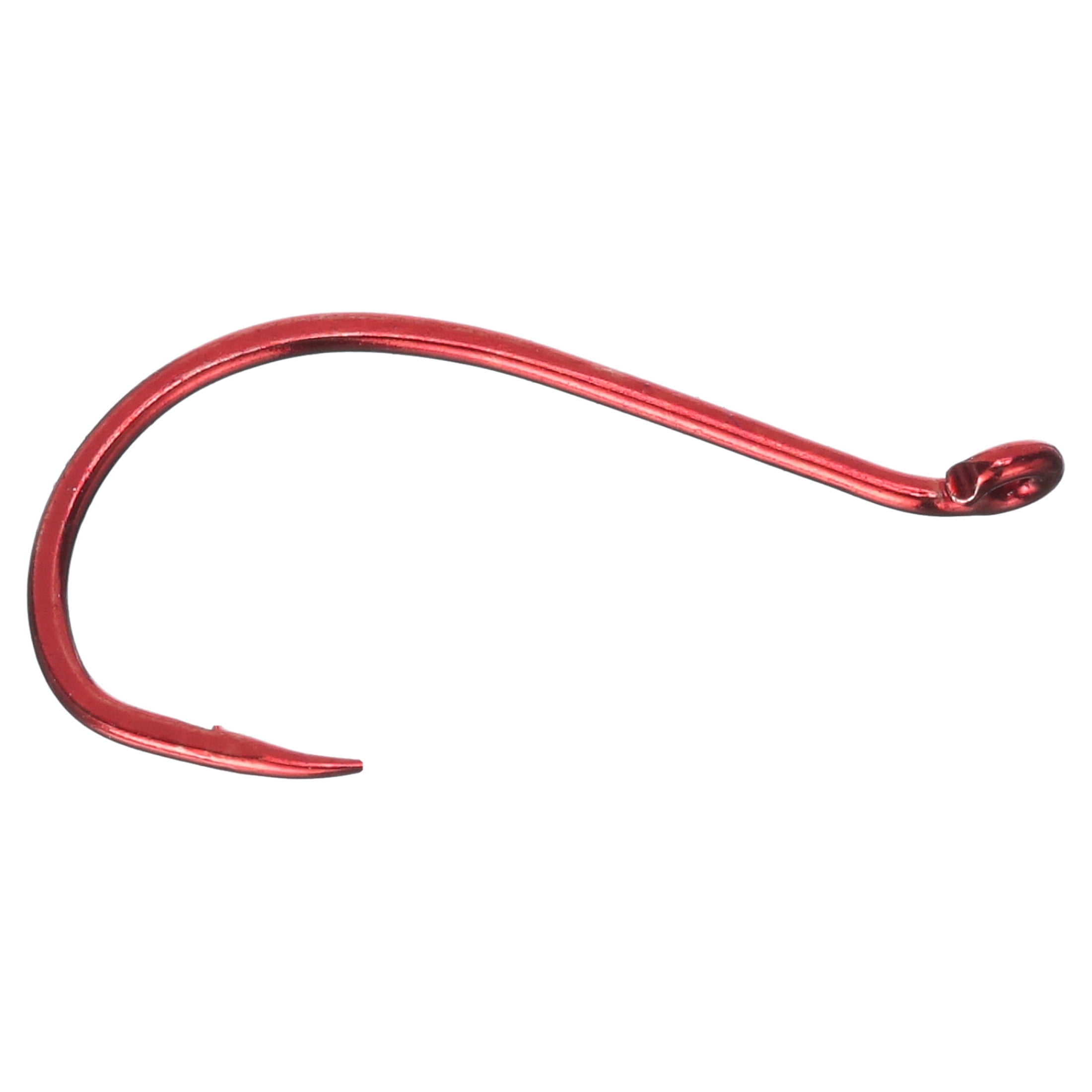 Gamakatsu Octopus Hook in High Quality Carbon Steel, Red, Size 2, 8-Pack 