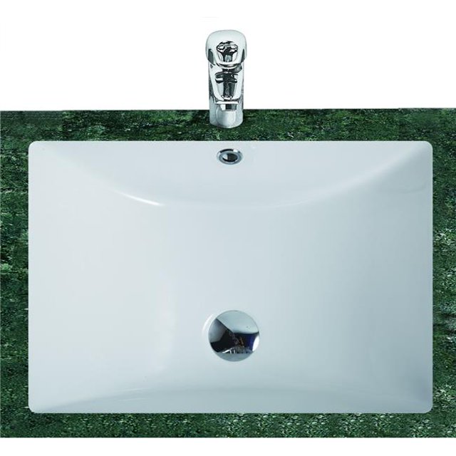 Eago BC302 White Ceramic 21.25 x 15 in. Undermount Rectangular Bathroom Sink