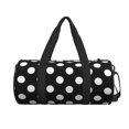 thumbnail image 2 of Bingfone Black and White Polka Dot Print Gym Duffle Backpack for Men Women,Travel Weekender Carry-On Bags with Detachable Back Pack Straps for Traveling Overnight Climb Sports, 2 of 8
