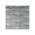thumbnail image 1 of FASÄDE Easy Installation Alphabet Crosshatch Silver Wall Panel Sample (12" X 12" Sample), 1 of 1