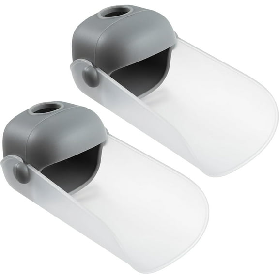 2Pcs Faucet Extender, Fits Standard and Gooseneck Faucets, Grey