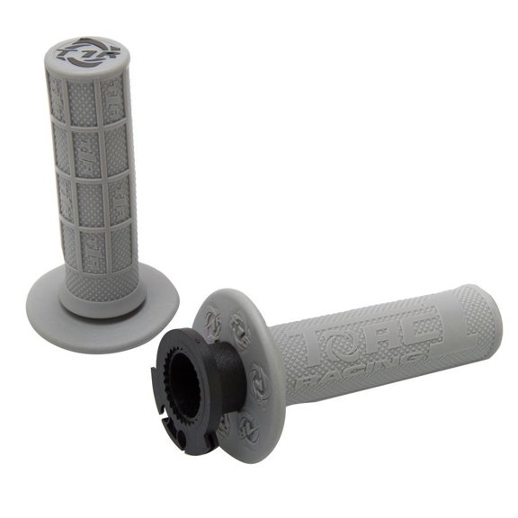 TORC1 Racing 3750-0702 Defy MX Lock-On Half Waffle Grips - Gray