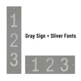 thumbnail image 3 of ShadeMart Personalized Floating House Numbers Address Street Sign Plaque in Vertical/Horizontal, Aluminum Modern Front Door Sign - Made In USA (Custom Plate & Fonts Colors/Numbers), 3 of 9