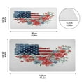 thumbnail image 3 of Leather Keyboard and Mouse Desk Mat Office Desk Accessories Protective Office Desk Decor Desk Pad Mat for Gaming, Work from Home, Office Watercolor Flag with Flowers 23.6" x 47.2", 3 of 9