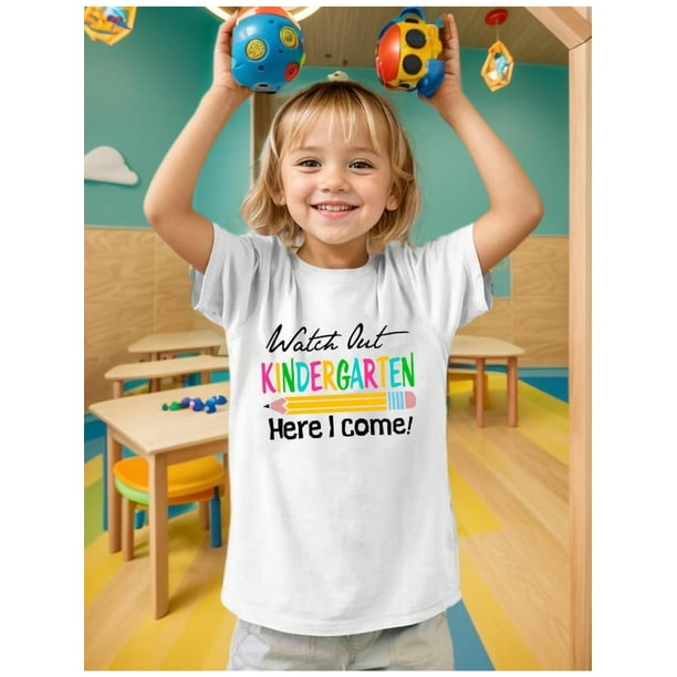 Kindergarten Shirt for Boys Girls First Day of Preschool Tshirt Little Kids 2025 Back to School Gift Tee