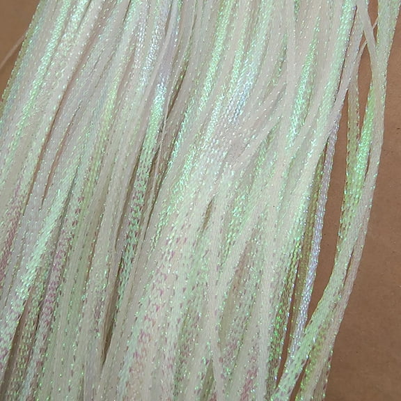 8M Fly Tying Body For White Ice Wing Shrimp Holographic Mylar Braid Fly Tying Materials For Minnow Fly Baitfish Fangkenuo