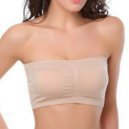 

Women Ladies Strapless Boob Bandeau Tube Tops Seamless New Vest Crop Top Bras