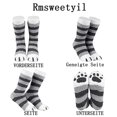 thumbnail image 2 of 6 pairs of warm fluffy socks for women, coral fleece soft fluffy winter socks, cozy socks with cat claw design, home socks for women and girls, 2 of 5