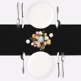 thumbnail image 4 of Hghdbt Satin Black Table Runner - 12X108Inch 2 Pack Table Runners For Rectangle/Round Table Dining Party Wedding Brithday Christmas Decorations, 4 of 4