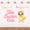 3×5FT, variant on Cute Duckling 2nd Birthday Backdrop, Pink and Yellow Duck Theme Photo Background for Baby Girls, 5*3ft