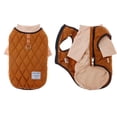 thumbnail image 2 of Ropa de invierno para perros, chaleco cálido con cremallera y chaqueta con jersey para perros pequeños y medianos, pug, chihuahua, bulldog francés, clima frío, 2 of 5