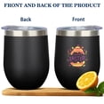 thumbnail image 3 of 12oz Easter Egg Tumbler with Lid & Straw, Insulated Stainless Steel Wine Cup, [Easter Theme] Print, 3 of 5