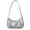 Silver, variant on WRKEKC Clearance Mini Crescent Crossbody Bag for Women, Wrinkle-Resistant Polyester Purse with Metal Zipper