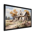 thumbnail image 2 of Designart "Vintage Villa in the Ancient Roman Empire III" Landscapes Framed Wall Art Decor - Coastal Pink Landscape Cottage Bedroom Framed Canvas Wall Art, 2 of 6