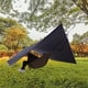thumbnail image 4 of pesa Lona Hamaca Mosca Cubierta 360x280CM Gran impermeable Camping Refugio Lona ligera con bolsa para viajes al aire libre Camp Negro Macarena Lona impermeable para tienda, 4 of 8