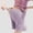 Purple, variant on Women's Ribbed Knit Shorts Liweisiy Lettuce Hem Adjustable Waist Lightweight Shorts Casual Loose Underwear Shorts Pink M