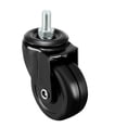 thumbnail image 1 of Unique Bargains Swivel Casters 2 Inch Solid Rubber M8 x 15mm Caster Wheels Black, 1 of 3