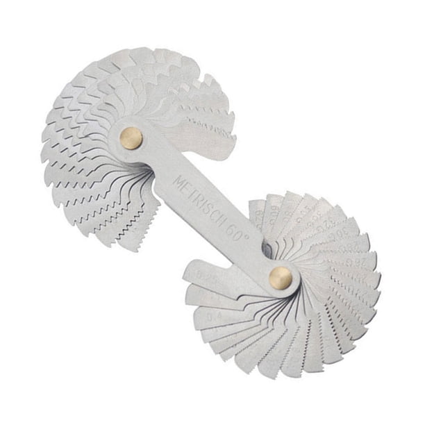 Scienceny Stable Thread Plug Gage Stainless Steel Model Angle Screw High American 60-55 Measuring Hardness Metric Pitch Degree Gauge Type3 NO3 Scienceny TO009316-00