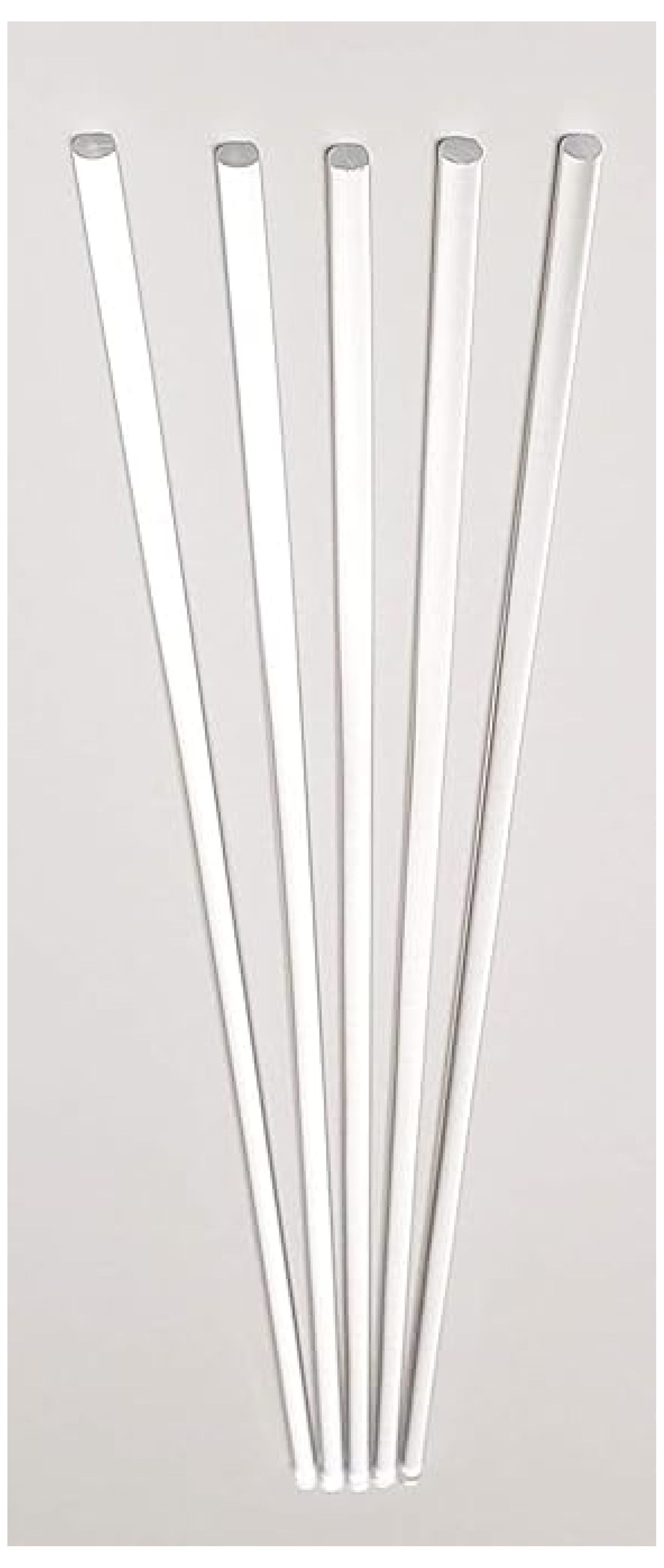 5 Pack Clear Acrylic Plexiglass Tubes – 1" OD X 3/4" ID X 12" Long, Extruded Lucite Tubes For DIY Projects