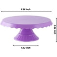 thumbnail image 2 of Grupo Mirandinha - Slim Acrylic Cake Stand with Lace - Durable & Elegant - Purple Finish, 2 of 8
