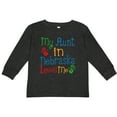 thumbnail image 3 of Inktastic My Aunt in Nebraska Loves Me Boys or Girls Long Sleeve Toddler T-Shirt, 3 of 5