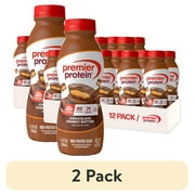(2 pack) Premier Protein Shake, Chocolate Peanut Butter, 30g Protein, 11.5 fl oz, 12 Ct