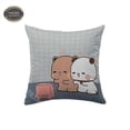 thumbnail image 1 of 26-27 Bubu Dudu Panda Print Pillow Case Cartoon Kawaii Cushions Cover Square Sofa Decorative Peachskin Pillowcase Home Decor Gifts, 1 of 5