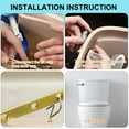 thumbnail image 5 of Trianu Alloy Universal Toilet Handle Replacement Kit Mount Toilet Tank Flush Handle with Stainless Steel Flapper Chain Side Mount Compatible with American Standard Toilet, 5 of 7