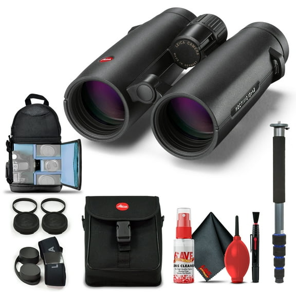 Leica 10x42 Noctivid Binoculars (Black) (40385)   Basic Bundle