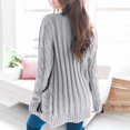 thumbnail image 4 of Women's Cable Knit Cardigan Open Front Button Down Boyfriend Sweater, 4 of 6