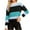 Sky Blue, variant on Fall Sweaters Round Neck Striped Cute Winter Pullover Sweaters for Women Trendy 2024 Color Block Sweater Tops