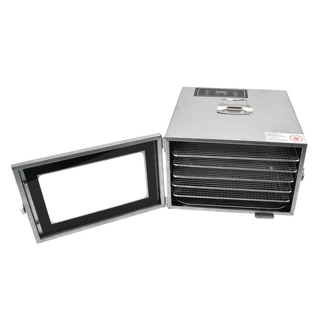 400W Food Dehydrator Stainless Steel 6 Trays Electric Food Dryer Machine for Fruit Vegetable