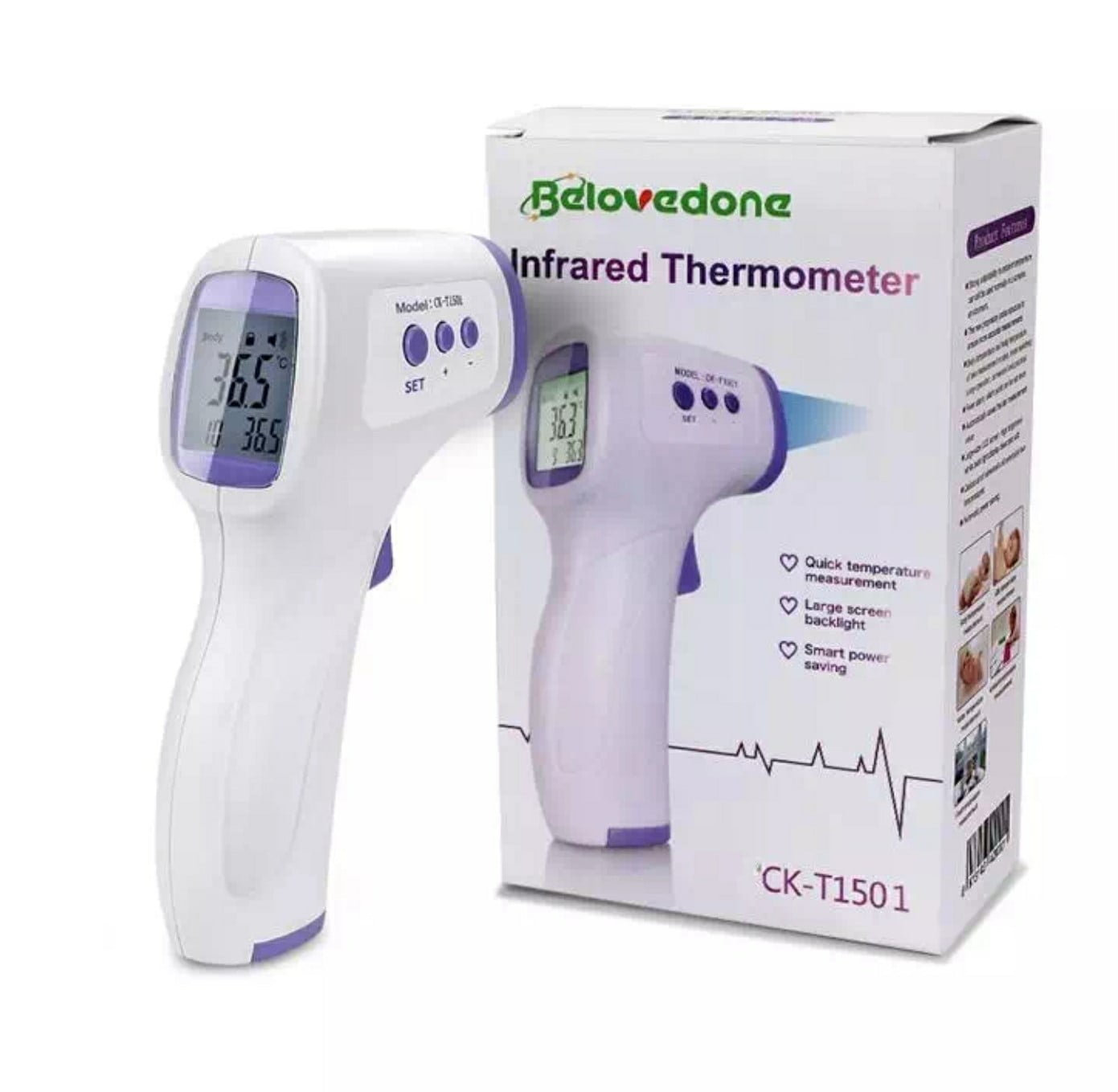 THERMOMETER, NONCONTACT INFRARED FOREHEAD, FDA CLE