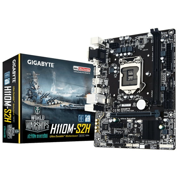 Gigabyte Intel H110 LGA 1151 DDR4-SDRAM Micro ATX Motherboard