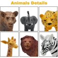 thumbnail image 6 of 12 Pcs Safari Animal Figures Set, Realistic Jungle Zoo Plastic Animal Toys, Educational Play Gift for Toddlers Kids Boys Girls, 6 of 7
