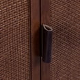thumbnail image 5 of Teamson Home Hatteras Modern Cabinet, Storage with Rattan Doors & Adjustable Shelves, Solid Wood Frame, 5 of 12
