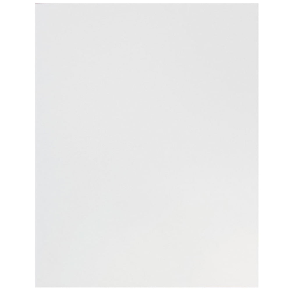 JAM Paper Glossy Two Pocket Folders, White, 100/Pack